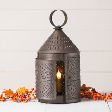 17-Inch Fireside Lantern in Kettle Black