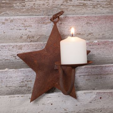 4-Inch Star Iron Candle Holder Set of 4