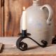 Wrought Iron Curled Candle Holder