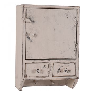 Cottage Cupboard in Worn White