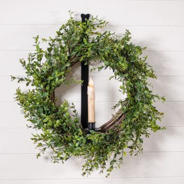 Wall Mount Wreath and Candle Holder