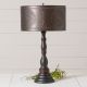 Davenport Table Lamp in Rustic Black with Metal Drum Shade
