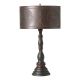 Davenport Table Lamp in Rustic Black with Metal Drum Shade