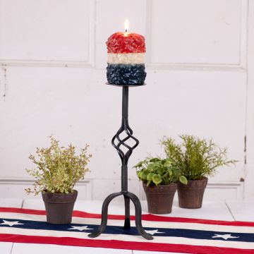 Olde Glory Short Pillar Candle