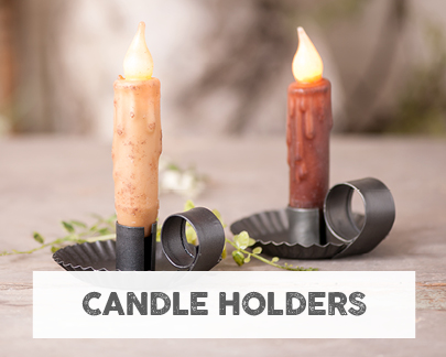 Rustic Country Tin Candle Holders