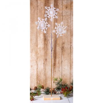 Irvins Tinware: 13.75-Inch Wooden Slat Snowflake