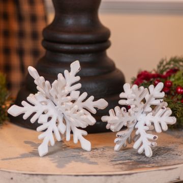 Tabletop Iron Snowflakes, set of 2