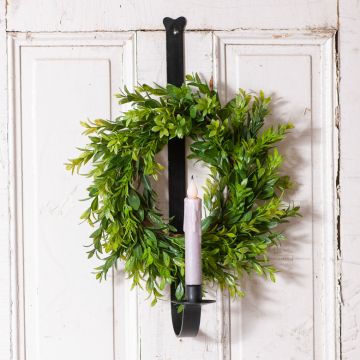 Wall Mount Wreath and Candle Holder