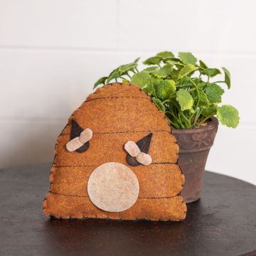 Wool Applique Beehive Bowl Filler