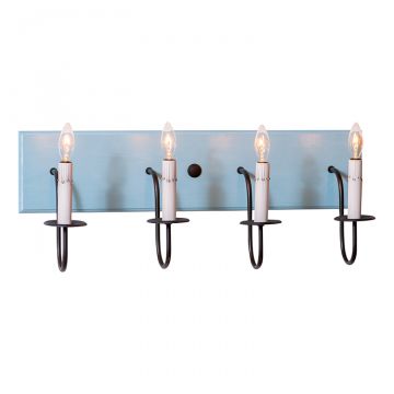 4-Light Vanity Light in Rustic Misty Blue