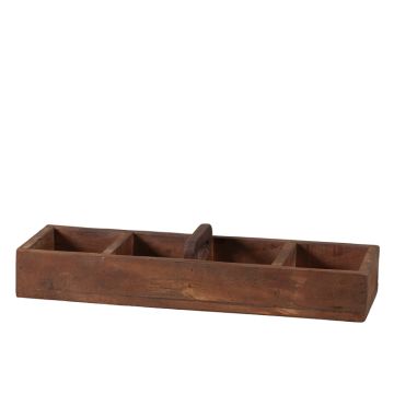 18-Inch Vintage Wooden Brickmold with Handle