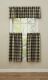 Black and Tan Check Unlined Valance 14-Inch
