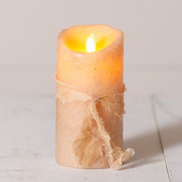 6-Inch Dancing Flame Battery Pillar with Timer