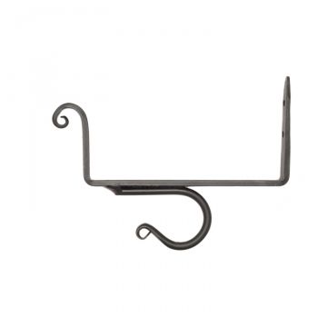 Wrought Iron Single 1 Curtain Rod Hook 2 Pack Hand Made The Amish Amish Made in Lancaster County 445-0