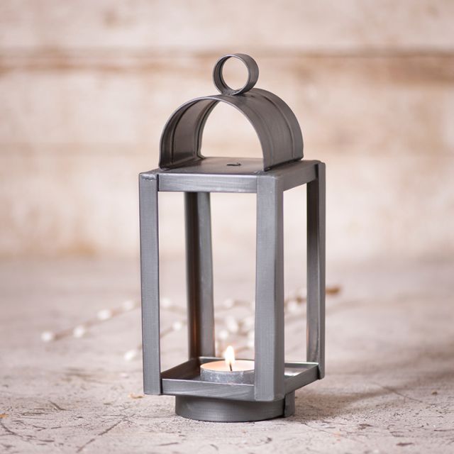 Irvins Tinware: 8-Inch Cape Cod Mini Lantern in Antique Tin