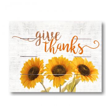 Give Thanks Pallet Art 9.25 x 11.75-Inches