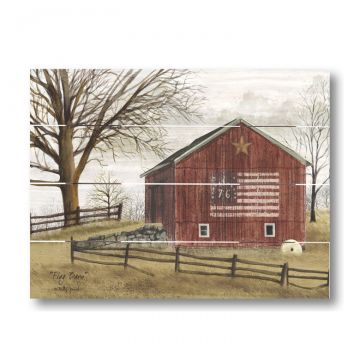 Flag Barn Pallet Art 9.25 x 11.75-Inches