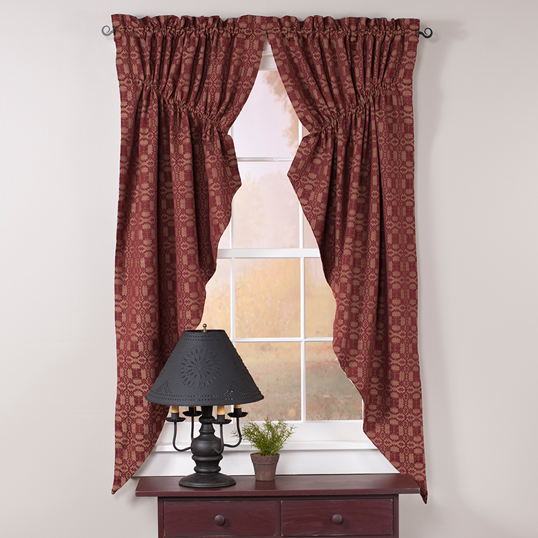 Primitive Country Curtains And Valances For Kitchens Bedrooms Bathrooms Irvin S Tinware