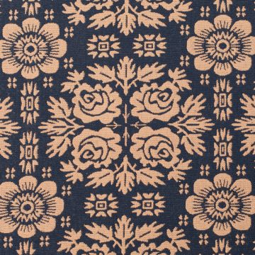 Fabric yardage in Rose Garden Black Mustard