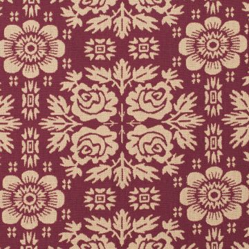 Fabric yardage in Rose Garden Rose Cream