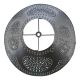 15-Inch Flared Shade with Chisel in Antique Tin