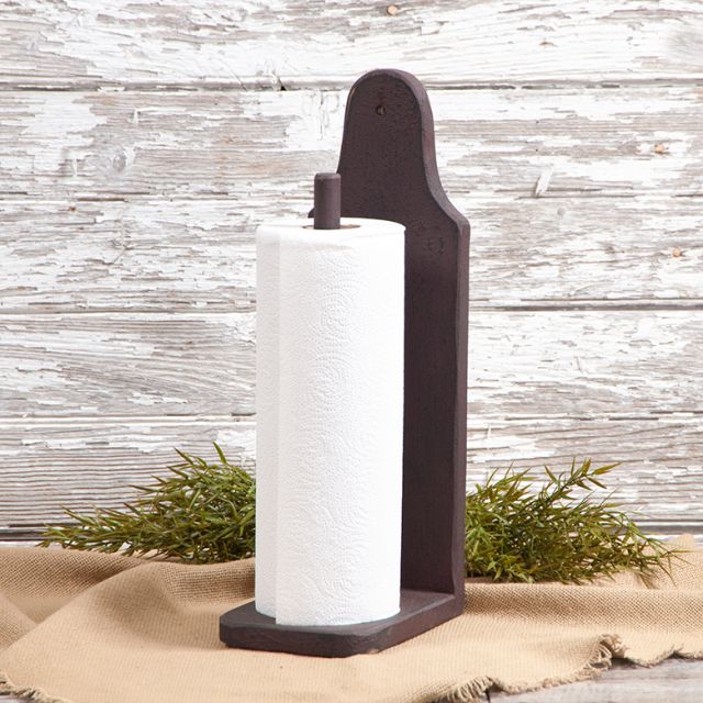 Irvins Tinware: Wooden Paper Towel Holder in textured red