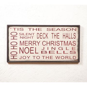 Tis the Season Typography Sign