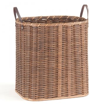 Large Storage Basket with solid bottom thin weave