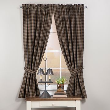 Sturbridge Lined 63-Inch Panel Set in Black