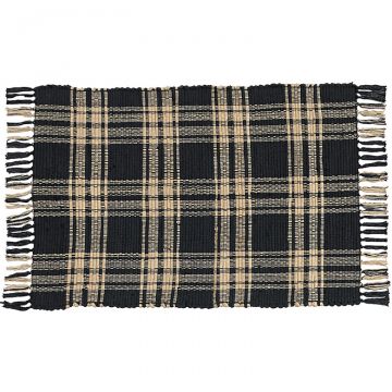 Sturbridge Black Rag Rug 24-Inchx 42-Inch