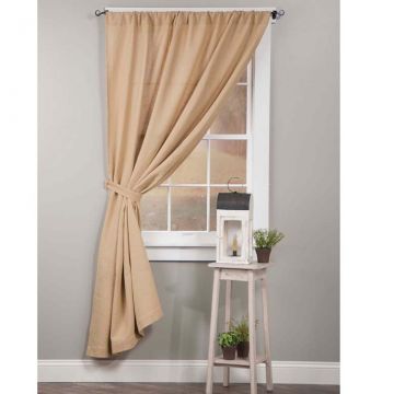 Country Primitive Style Burlap Natural Curtains Irvin S Tinware