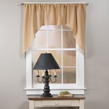 Natural Burlap 36-Inch Swag Pair