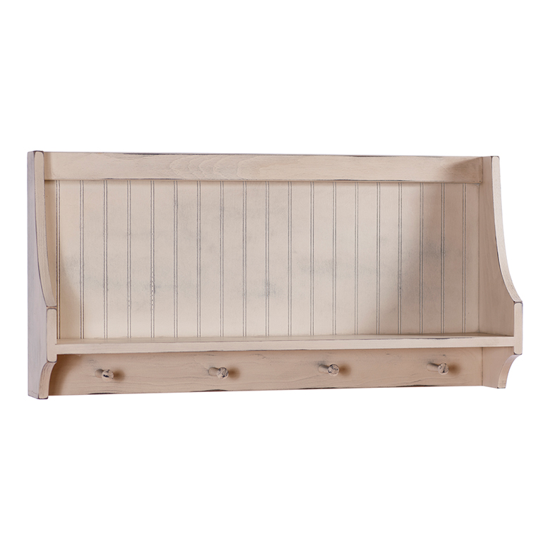 3-ft Highback Shelf in Cream