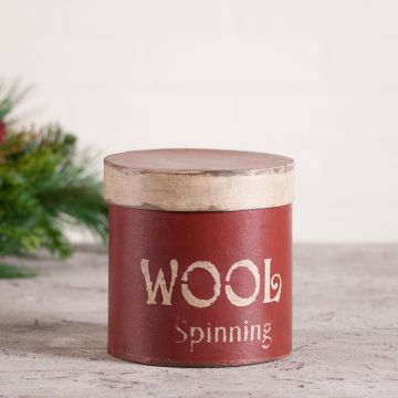 Wool Spinning Folk Art Box