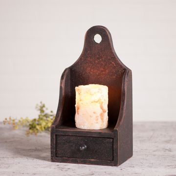 Black Colonial Wooden Wall Box
