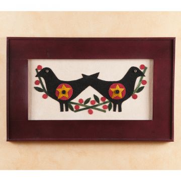 Two Crows Woolen Applique