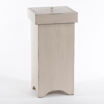 Lift Top Trash Bin in Cream