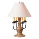 Cedar Creek Wood Table Lamp in Americana Pearwood with Fabric Linen Shade