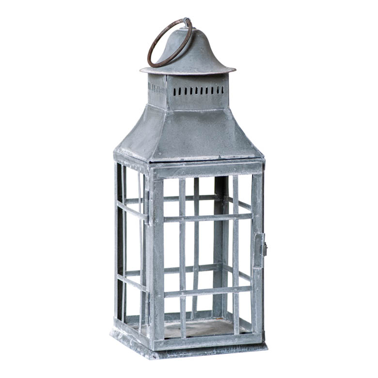 【新品・未開封】UL lantern stand Irvins Tinware: Centerpiece Lantern in Weathered Zinc