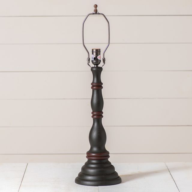 Irvins Tinware Davenport Table Lamp Base in Rustic Black