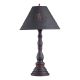Davenport Table Lamp in Hartford Black with Red with Textured Metal Shade