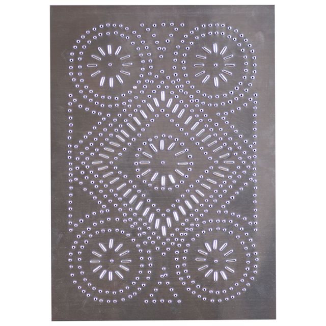 Irvin S Tinware Diamond Cabinet Panel Insert In Unfinished Tin