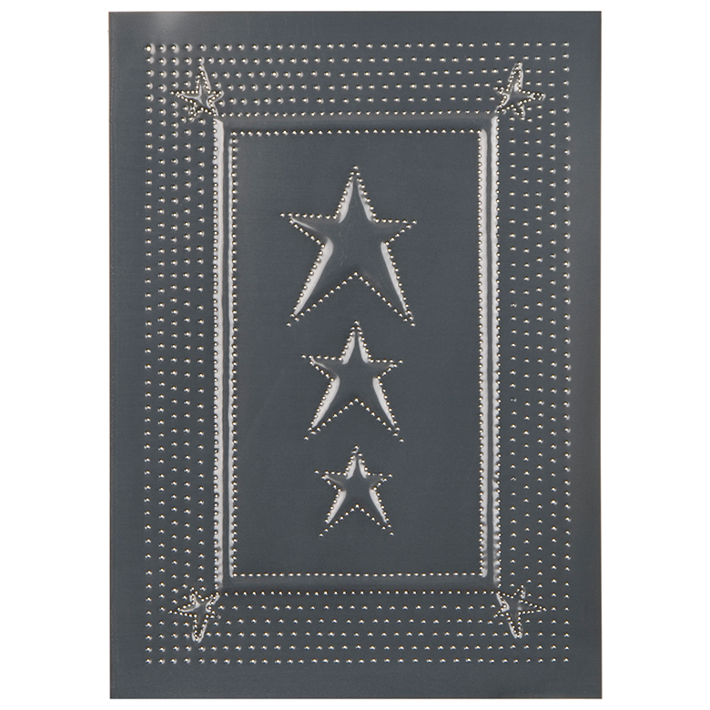 Embossed Star Panel in Country Tin