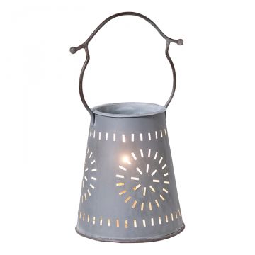 Country Tin Metal Candle Wax Warmer with Star - Tart Burner