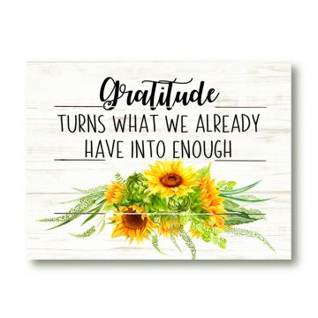 Gratitude Pallet Art 9.25 x 11.75-Inches