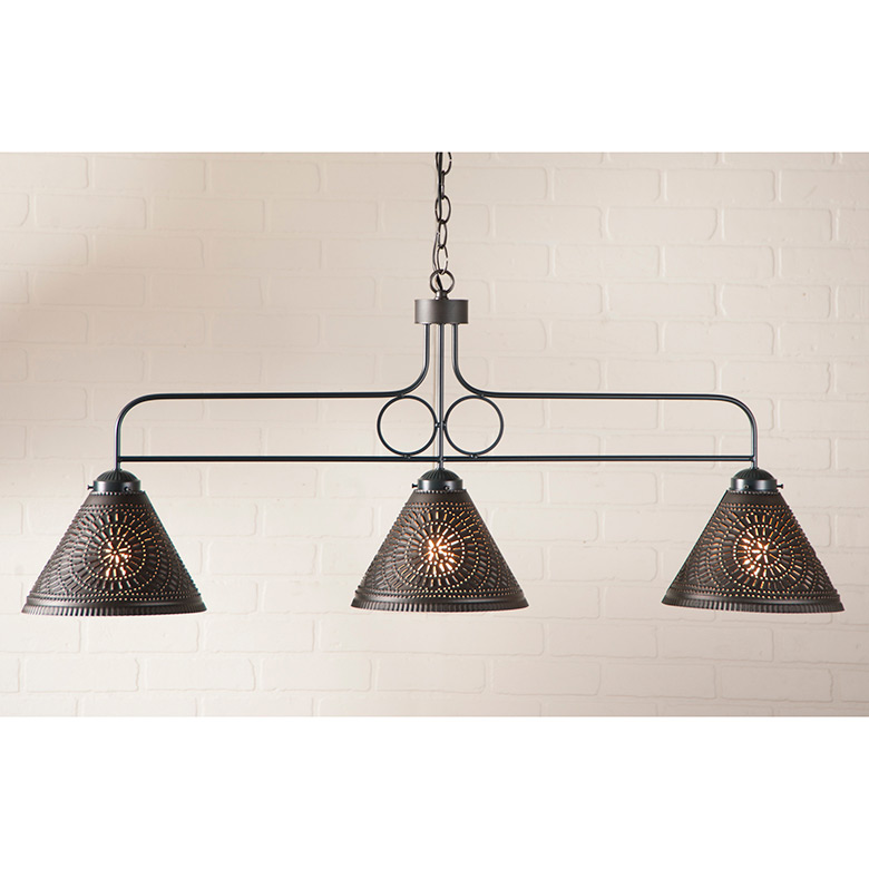 Irvins Tinware: Large Franklin Island Light with Chisel in