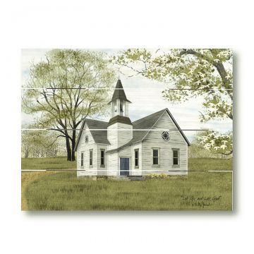 Let Go and Let God Pallet Art 9.25 x 11.75-Inches