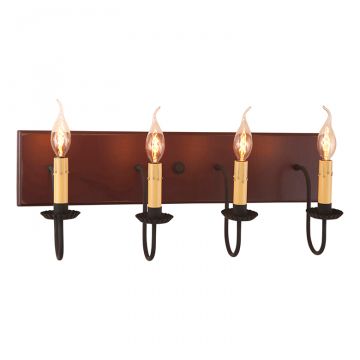 4-Light Vanity Light in Sturbridge Red