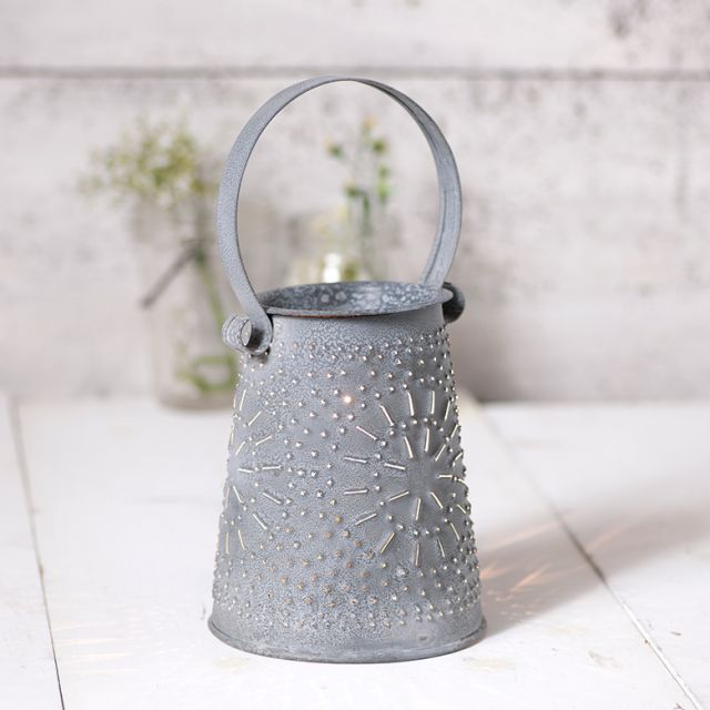 Irvins Tinware: Mini Wax Warmer with Country Star in Rustic Tin