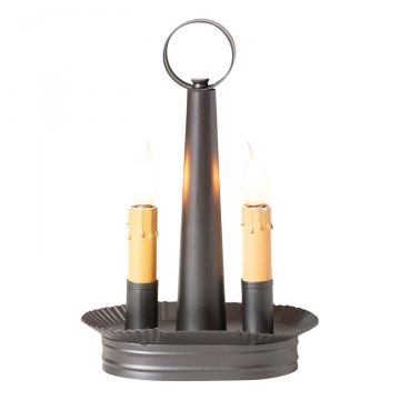 Oval Double Accent Light in Smokey Black